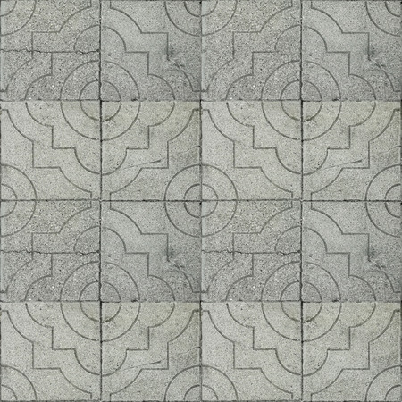 Abstract seamless pattern for designers with concrete causeway road from cement with asia ornamentの写真素材