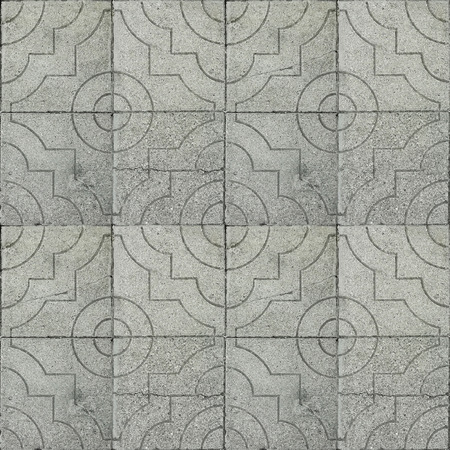 Abstract seamless pattern for designers with concrete causeway road from cement with asia ornamentの写真素材
