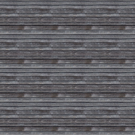 Seamless pattern of old grey wooden plank wall or pavement for design and matte paintingの写真素材