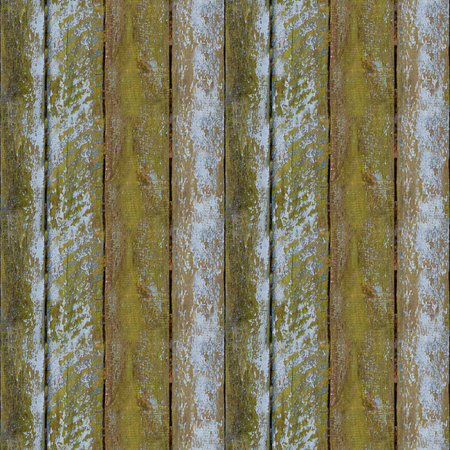 Seamless pattern of very old wooden plank wall with moss for design and matte paintingの写真素材