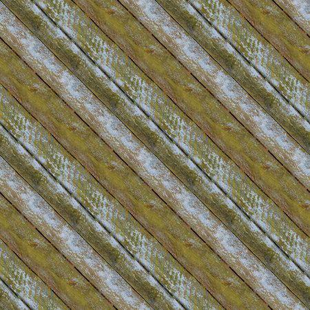 Seamless pattern of very old wooden plank wall with moss for design and matte paintingの写真素材