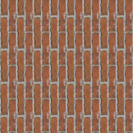Seamless pattern with fragment of red bricks wall for design or matte paintingの写真素材