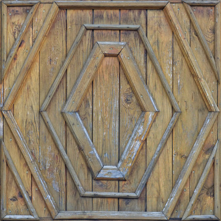 Seamless pattern for designers of artists with old wooden texture from lumber planks with nailsの写真素材