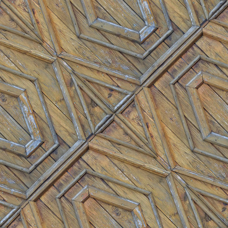 Seamless pattern for designers of artists with old wooden texture from lumber planks with nailsの写真素材