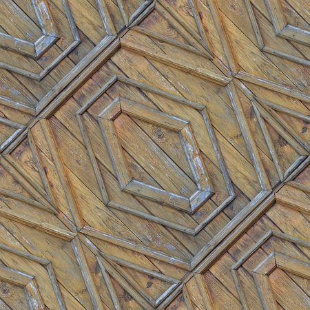 Seamless pattern for designers of artists with old wooden texture from lumber planks with nailsの写真素材