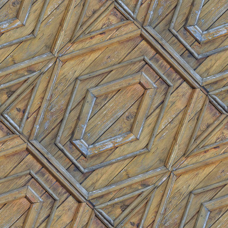 Seamless pattern for designers of artists with old wooden texture from lumber planks with nailsの写真素材