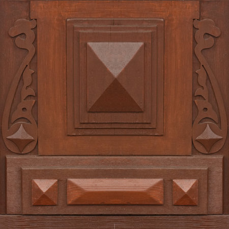 Seamless pattern for designers of artists with old brown wooden textureの写真素材
