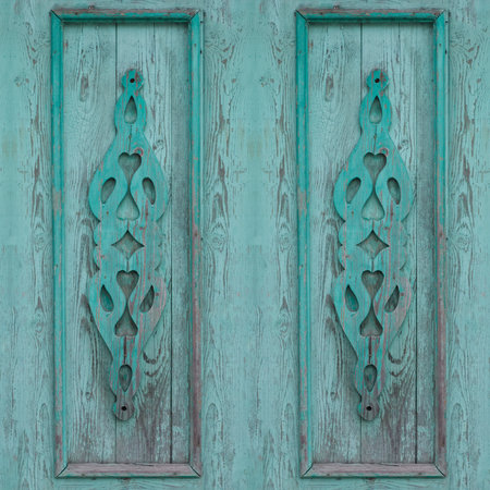 Seamless pattern for designers of artists with old blue wooden textureの写真素材
