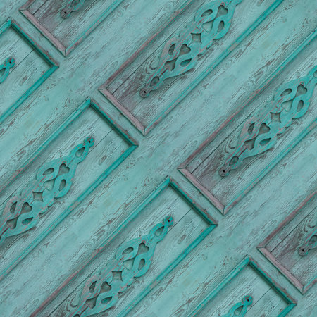 Seamless pattern for designers of artists with old blue wooden textureの写真素材