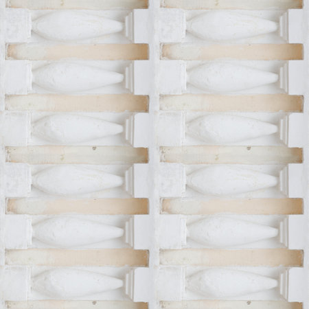 Seamless pattern with white stone columns for decor or matte painting
