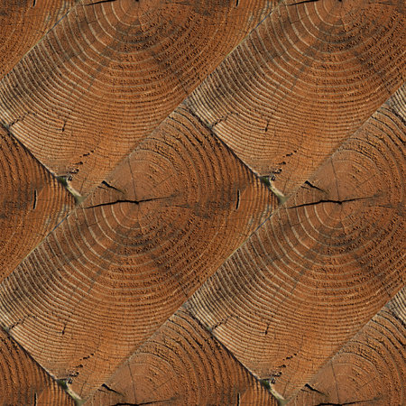 Abstract seamless pattern for designers of wooden bricks wall with knots and girdleの写真素材