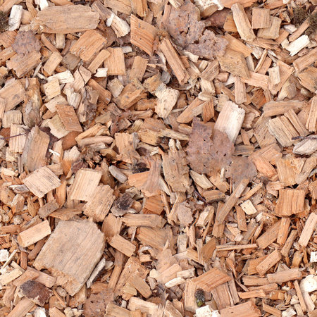 Seamless photo pattern of wooden cuttings. Can be used to texture design projects or games. Good for advertising.の写真素材