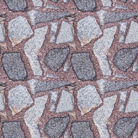 Seamless texture from rocks. Good choice for city road and squares design.の写真素材