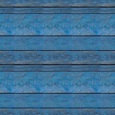 Abstract seamless texture for designers with old blue lumber decks. Fence or enclosure of country house.の写真素材