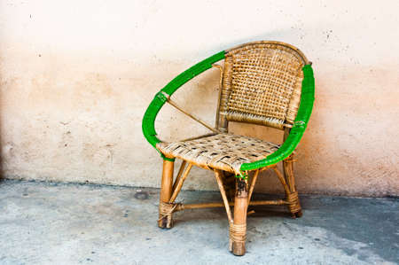 wicker chairの写真素材