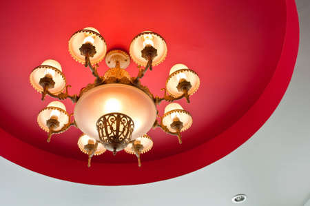 ceiling with Chandeliersのeditorial素材