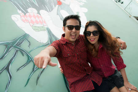 Teen lovers enjoy in thailand