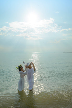 couple on the beach