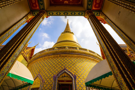 Wat raj bor pit temple bangkok Thailandの写真素材
