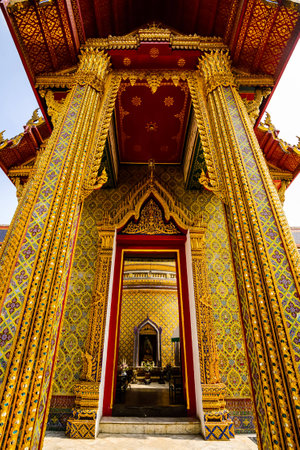 Wat raj bor pit temple bangkok Thailandの写真素材
