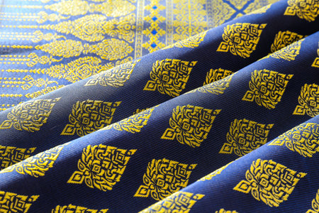 fabric  patterned general traditional thai styleの写真素材