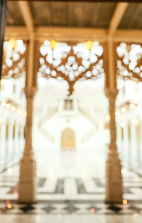 abstract blur The luxurious in old castle