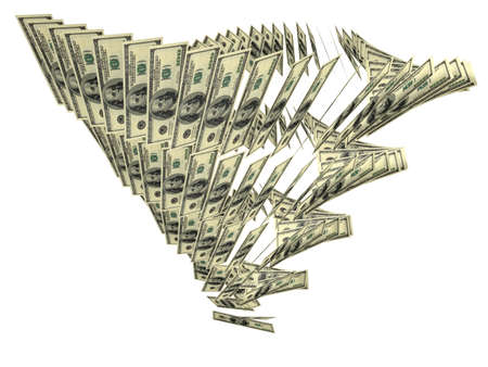 The helix (spiral) of United States dollars
