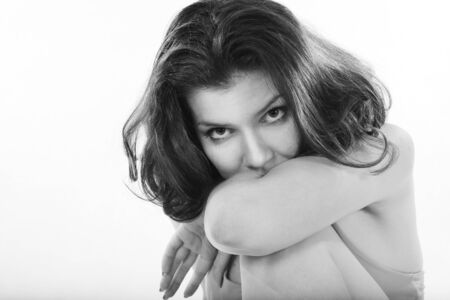 Young woman looking at Camera.の写真素材