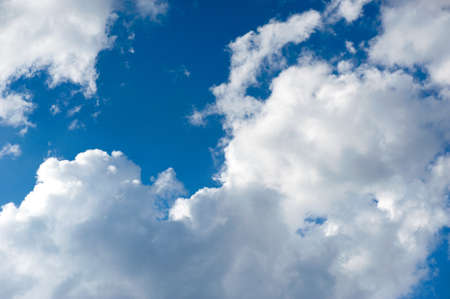 Blue sky background with white clouds