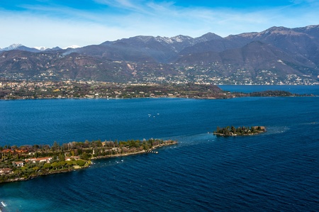 coast of garda lake, desencano, italy (La Rocca, Isolda di san Biagio, Punta S.Felice, Fasano, Gardone Riviera, Salo, Fasano, Il Sasso, Maderno, Toskano, Valle delle Certiere, Monte Pizzoccolo)の写真素材