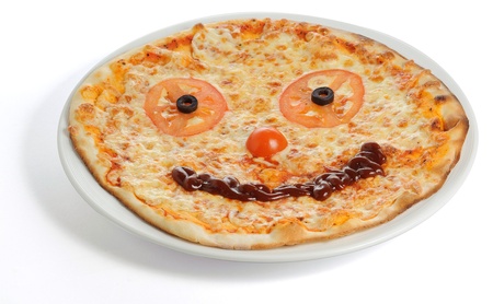 Smiling Pizzaの写真素材
