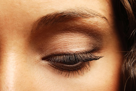 Eye and eyelashesの写真素材