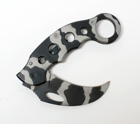Clasp knife on a white background with clipping path