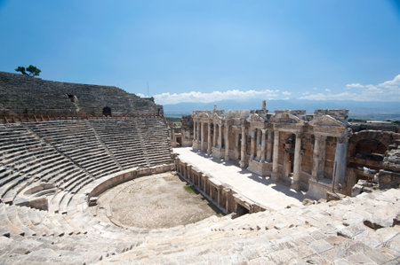 Ancient amphitheater in Pamukkale