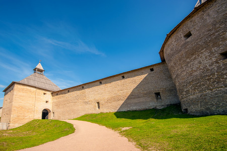 Ancient fortress in Staraya Ladogaの写真素材