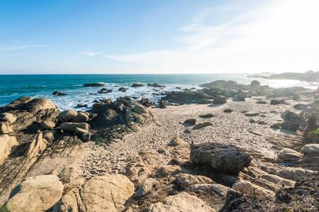 Indian Ocean coast in Kanyakumary the southernmost point of the Indian subcontinental, Tamil Nadu,...