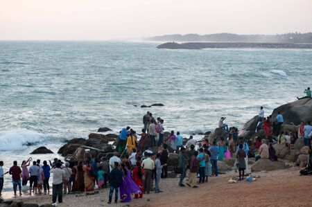 Sunset view point in Kanyakumari, Tamil Nadu state, Indiaのeditorial素材