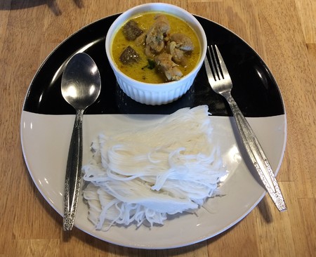 Green Curry Noodlesの写真素材