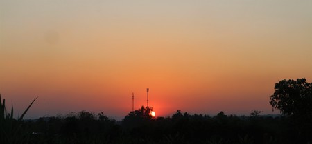 Sunset in Thailandの写真素材