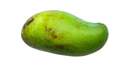 Bad mango on a white backgroundの写真素材