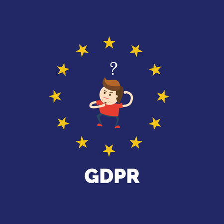 Illustration for General Data Protection Regulation at 25 mayのイラスト素材