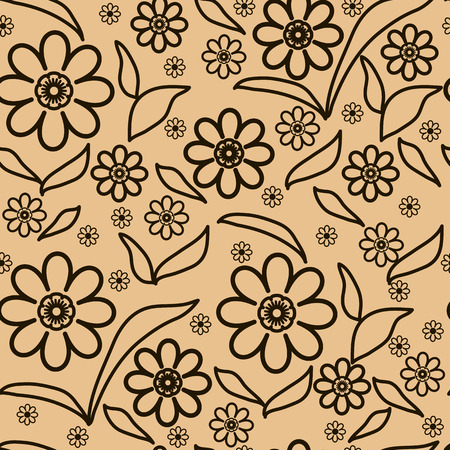 Floral abstract seamless pattern for decoration backgroundsのイラスト素材