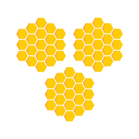 Yellow vector honeycomb symbol