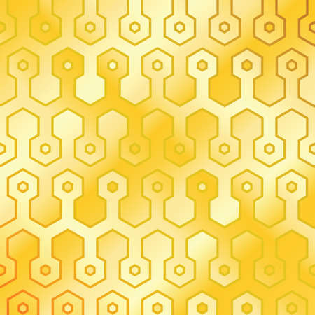Gold gradient hexagonsのイラスト素材