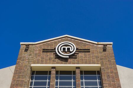 Melbourne, Australia - September 25, 2015: Close-up of MasterChef kitchen building in Melbourne during daytime. MasterChef is a competitive cooking game show in Australia.のeditorial素材