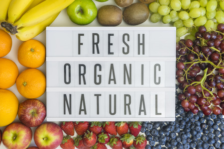 Fresh, organic, natural fruits and their health benefitsの写真素材