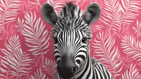 Black and white abstract pattern inspired by zebra stripes but distorted and irregularの素材