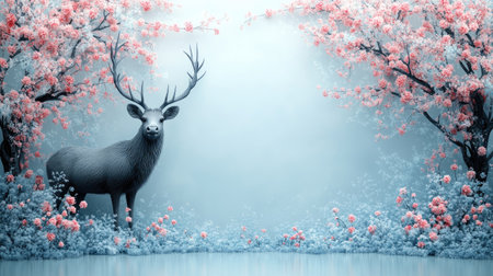 Product showcase with layered pastel backgrounds and minimal platformの素材