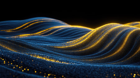 Mesmerizing abstract lights and sparkles resembling cosmic energy in a dreamy fieldの素材