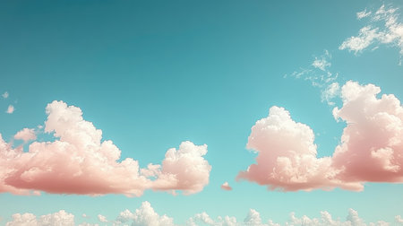 Sky gradient with subtle pastel transitions from pale apricot to dusty blue tonesの素材